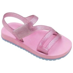 Sandália Infantil Rosa em Material de Pvc