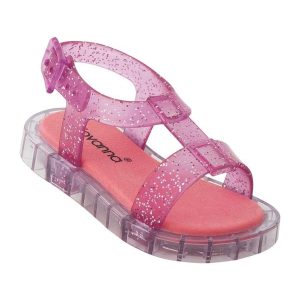 Sandália Rosa Glitter em Pvc