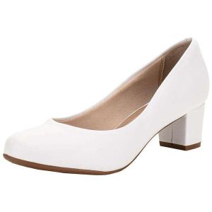 Sapato Feminino Salto Grosso Beira Rio 4777409 Branco