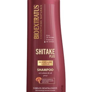 Shampoo Shitake Plus 350ml Marrom