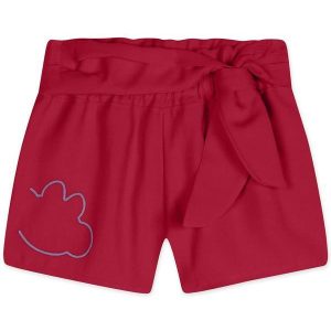 Short Alfaiataria Feminino Bebê Vermelho