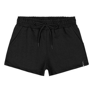 Short Básico Moletom Menina Preto