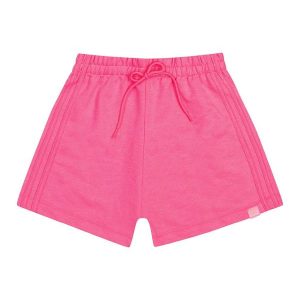 Short Básico em Moletom Juvenil Rosa