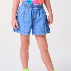 Short Jeans Azul Claro Azul