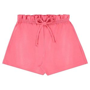 Short Moletom Menina Rosa