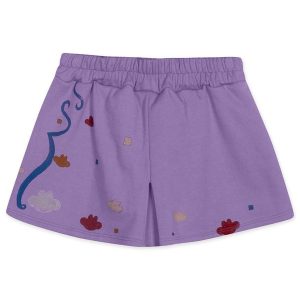 Short-Saia Infantil Feminino Roxo