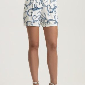 Short em Viscose Azul