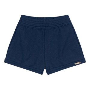 Shorts Básico Menina de Moletinho Azul