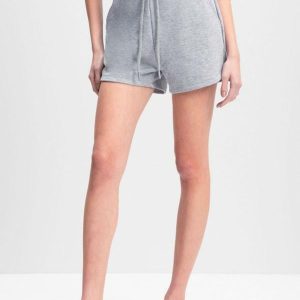 Shorts Feminino em Moletom Cinza