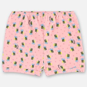 Shorts Suedine Bebê Menina Rosa