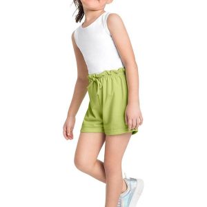 Shorts para Menina em Moletom Verde