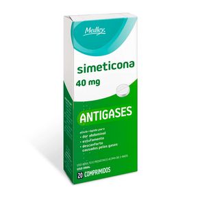 Simeticona 40mg Medley 20 Comprimidos