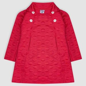 Sobretudo Infantil Jacquard - 20321 Rosa Rosa