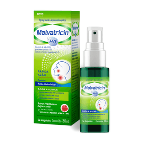 Spray Bucal Malvatricin HA Sabor Framboesa 30ml