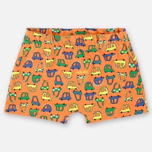 Sunga Boxer Infantil com Fps+50 Laranja