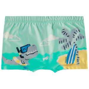 Sunga Boxer Tubarão Uv50 Verde Água