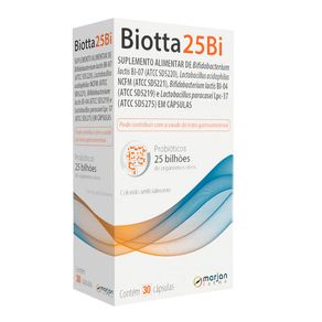 Suplemento Alimentar Biotta 25BI 30 Cápsulas