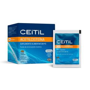 Suplemento Alimentar Ceitil 600mg Sabor Laranja 16 Sachês 5g