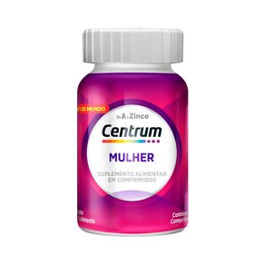 Suplemento Alimentar Centrum Mulher De A a Zinco 60 Comprimidos