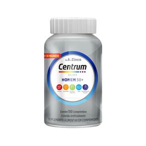 Suplemento Alimentar Centrum Select Homem 50+ de A a Zinco 150 Comprimidos