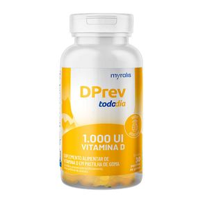 Suplemento Alimentar Dprev Todo Dia 1.000UI Sabor Abacaxi 30 Pastilhas de Gomas