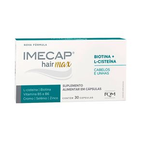 Suplemento Alimentar Imecap Hair Max Cabelos e Unhas 30 Cápsulas