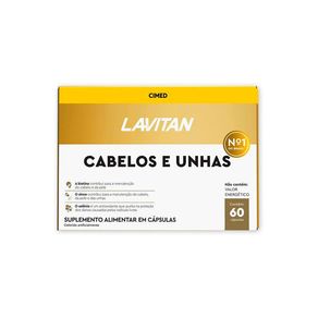 Suplemento Alimentar Lavitan Cabelos e Unhas 60 Cápsulas