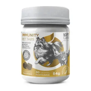 Suplemento Alimentar Soft Care Immunity Pet Tabs - 30 tabletes