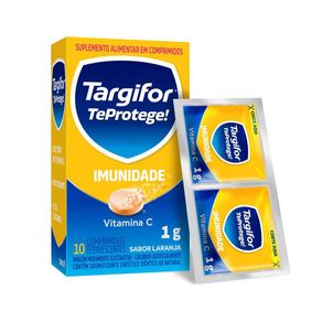 Suplemento Alimentar Targifor Te Protege! Imunidade 1g Sabor Laranja 10 Comprimidos Efervescentes