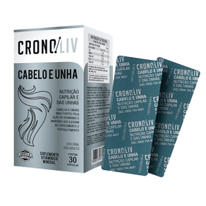 Suplemento Vitamínico Mineral Cronoliv Cabelo e Unha 30 Cápsulas
