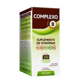 Suplemento de Vitaminas Complexo B Arte Nativa 100 Comprimidos Revestidos