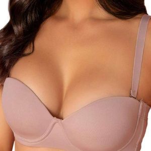Sutiã Bustiê com Aro e Bojo Dilady 12318 Plus Size 407-Rosa-Retro