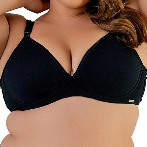 Sutiã com Aro e Bojo Love Secret 813101 Plus Size 012-Preto