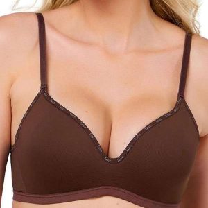 Sutiã sem Aro com Bojo Push Up Love Secret 838103 Taça B 082-Deep-Brown
