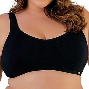 Sutiã sem Aro e sem Bojo Love Secret 813105 Plus Size 012-Preto