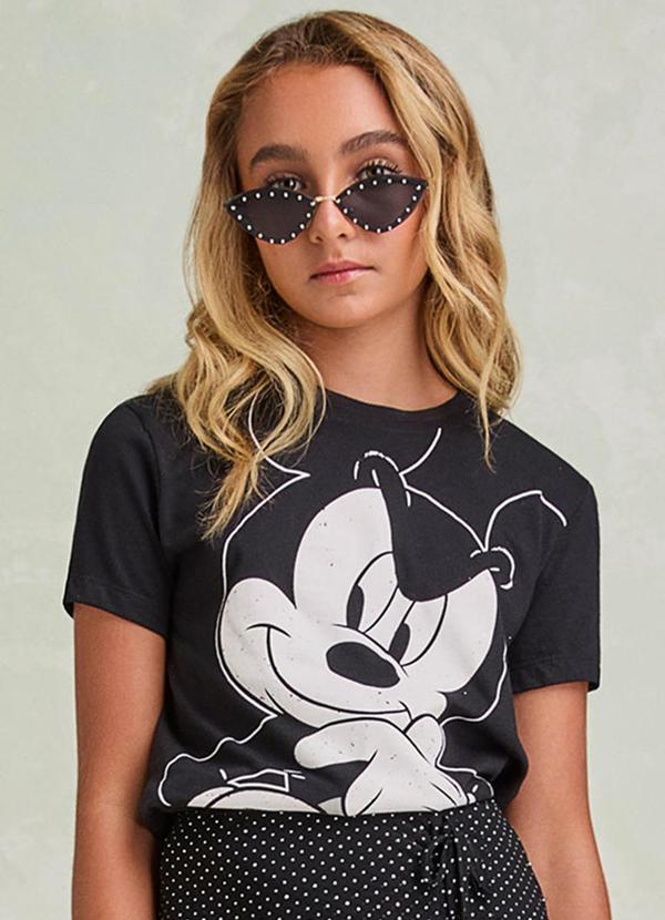 T-Shirt do Mickey Mouse Preto
