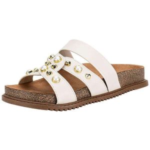 Tamanco Feminino Flat Beira Rio 8523129 Marfim