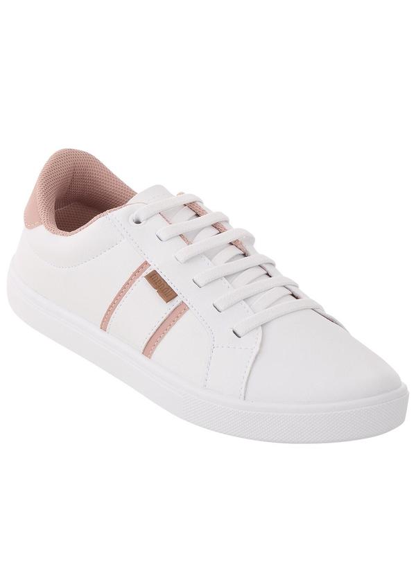 Tênis Feminino Branco com Cadarço em Elástico