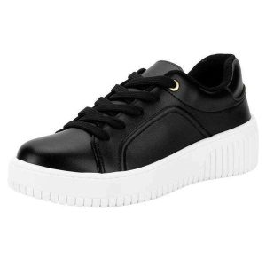 Tênis Feminino Casual Beira Rio 4316104 - Preto 01