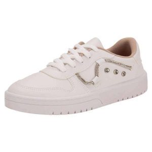 Tênis Feminino Casual Moleca 57911111 - Branco