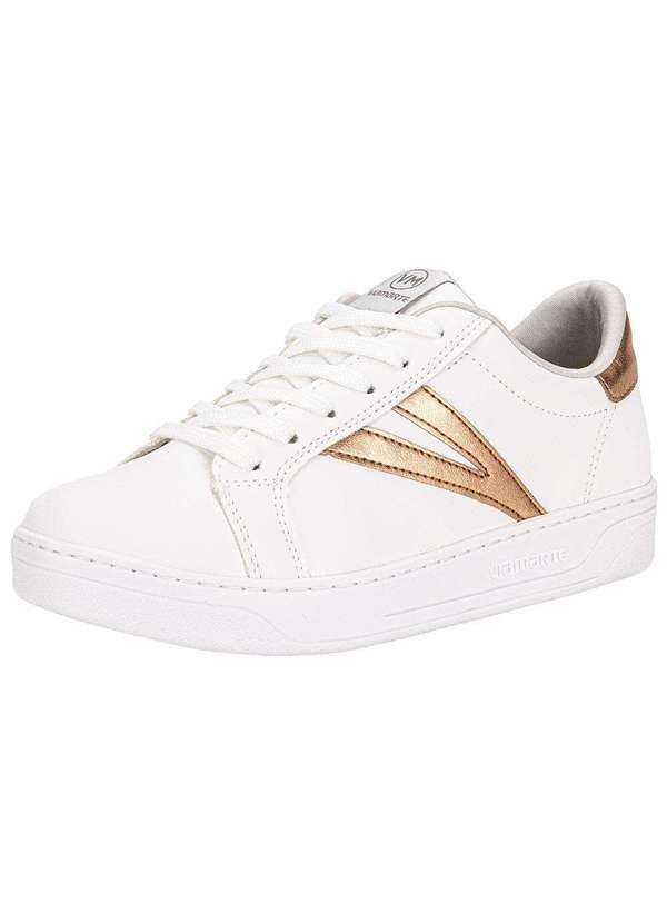 Tênis Feminino Casual Via Marte 064002 Branco/Bege