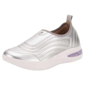 Tênis Feminino Slip On Softstep Piccadilly 940002 - Prata