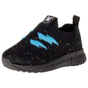 Tênis Infantil Baby Slip On Molekinho - 2609224 - Preto/Azul
