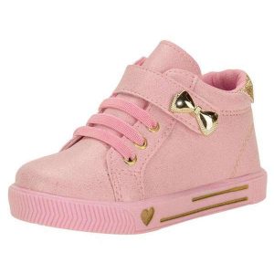 Tênis Infantil Cano Alto Linda Jú 60221 - Rosa