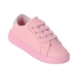 Tênis Infantil Rosa com Cadarço em Elástico
