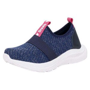 Tênis Infantil Slip On Kids Top 362tn - Marinho/Rosa