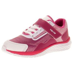 Tênis Infantil Via Vip - Vv9512 - Branco/Rosa
