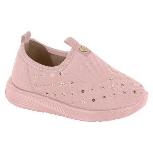 Tenis Molekinha Rosa em Tecido