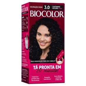 Tinta de Cabelo Biocolor Mini Kit Castanho Escuro Chique 3.0