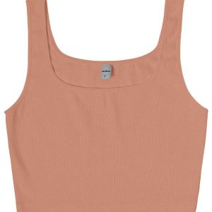 Top Básico Feminino em Ribana Marrom